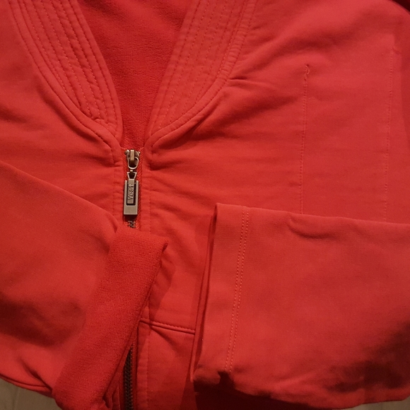 Yest French Terry Red Zip Jacket 12 - Picture 6 of 6
